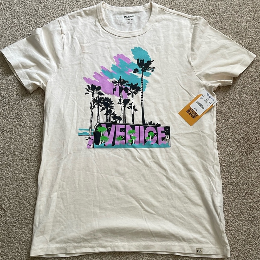 “VENICE” Madewell Allday Tee Shirt Size Small